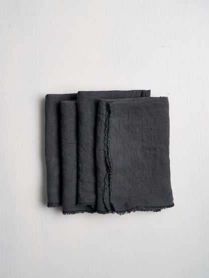 Philo Linen Napkins in Slate