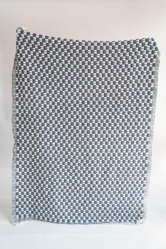 Blue Checkered Sujani Quilt