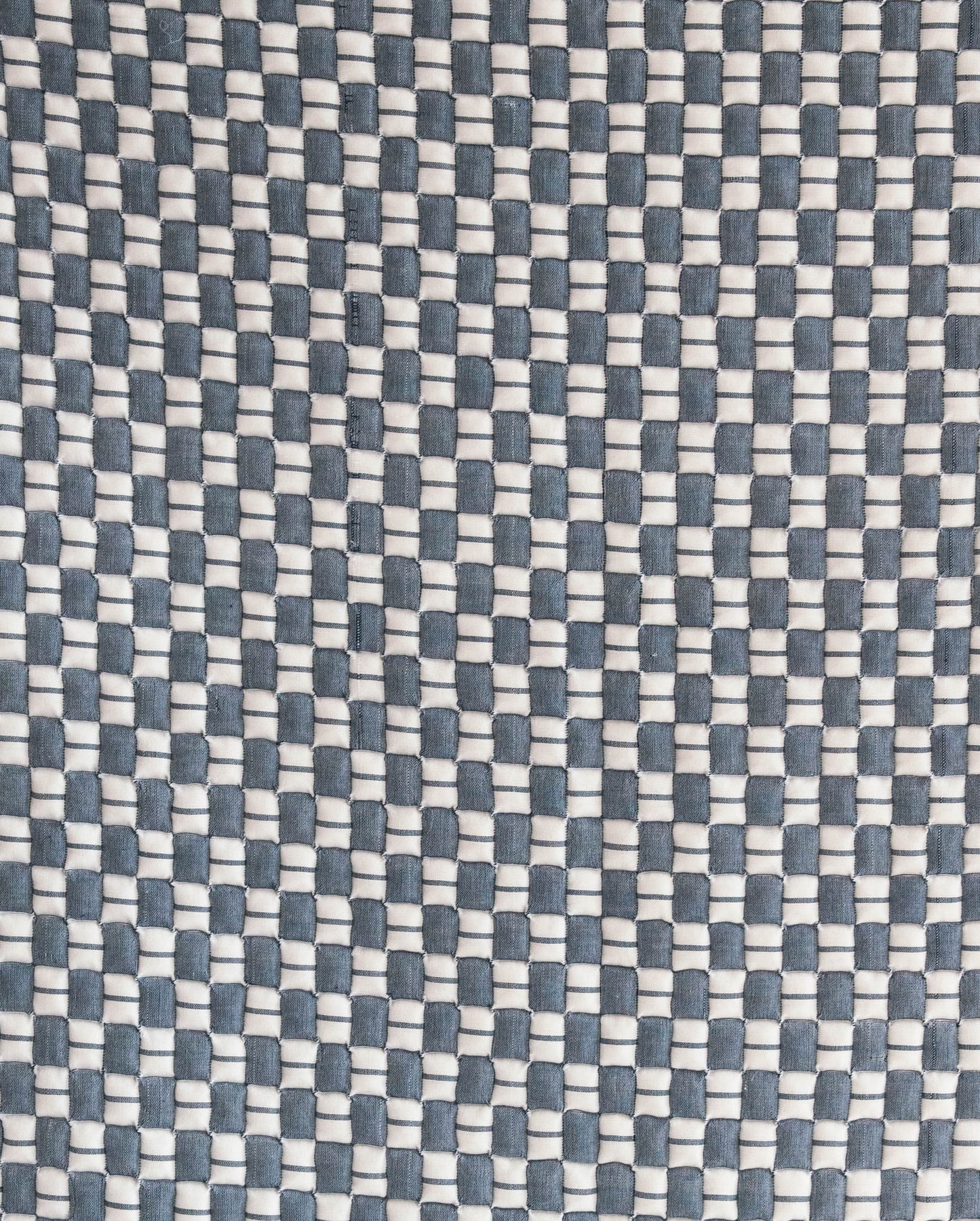 Blue Checkered Sujani Quilt