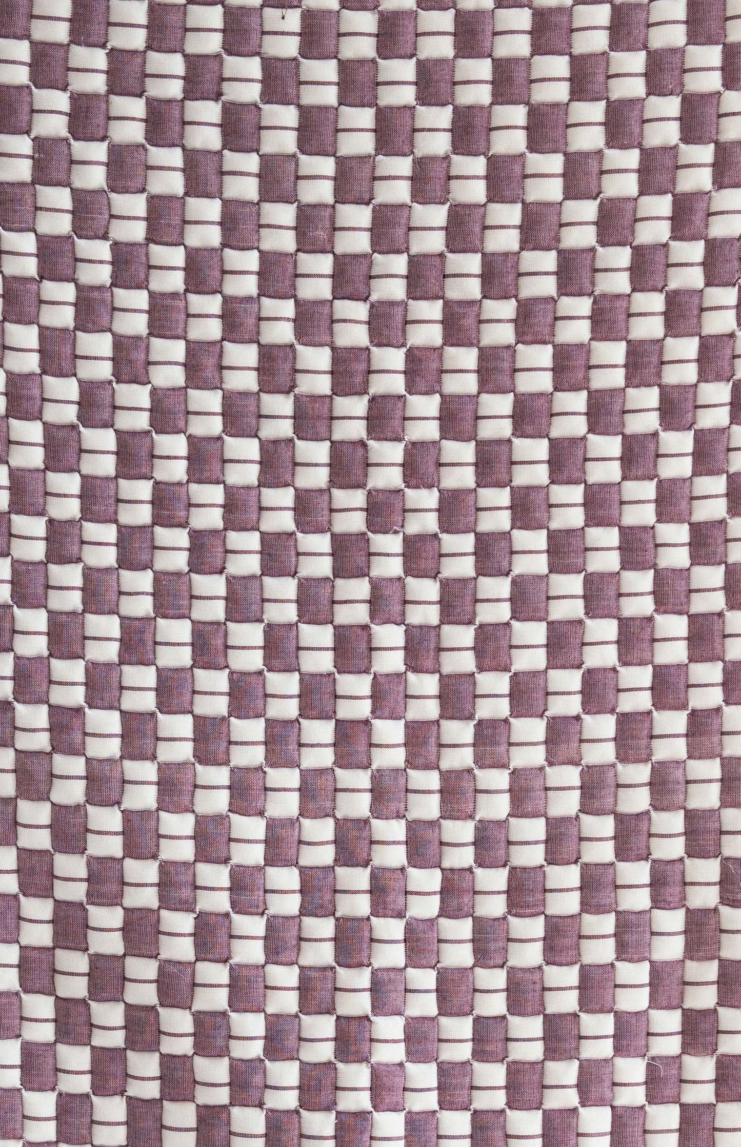 Purple Checkered Sujani Quilt