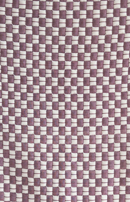 Purple Checkered Sujani Quilt