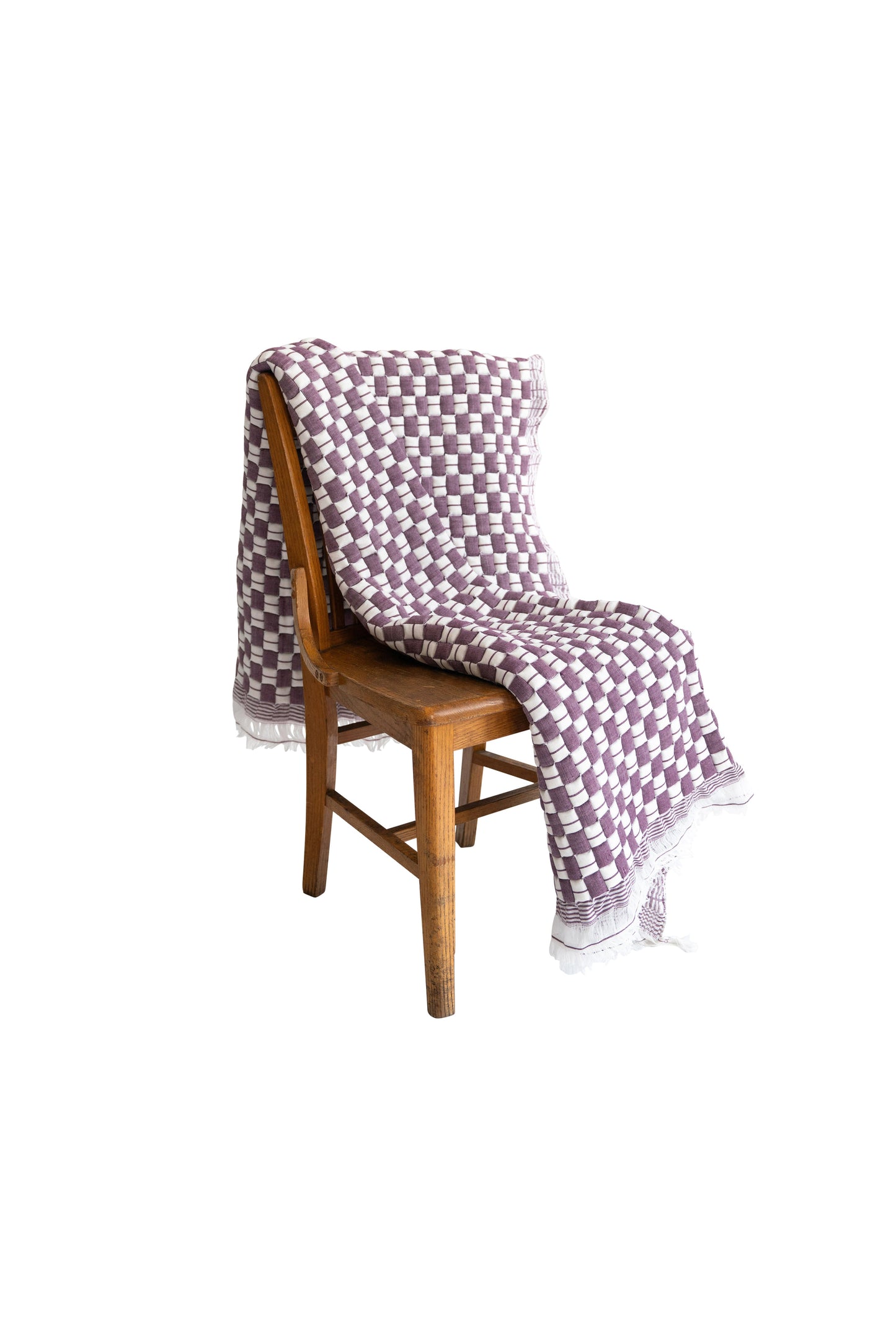 Purple Checkered Sujani Quilt