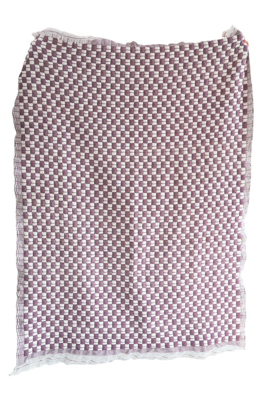 Purple Checkered Sujani Quilt