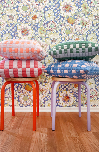 Sujani Striped Quilted Pillow