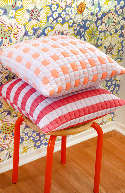 Sujani Striped Quilted Pillow