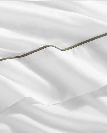 Lumière Luxe Top Sheet with Piping