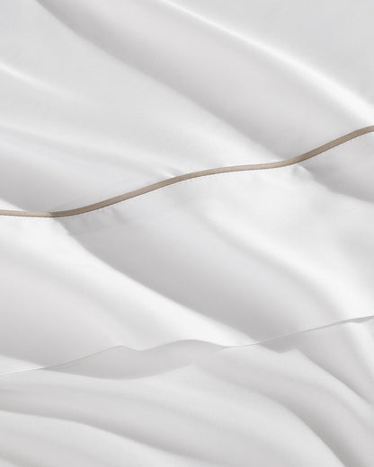 Lumière Luxe Top Sheet with Piping