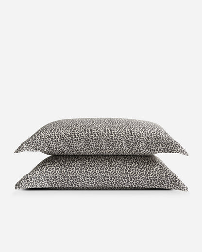 Silky Lyocell Leopard Print Sham Set | Last Chance