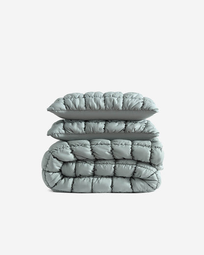Silky Lyocell Puff Comforter Bundle