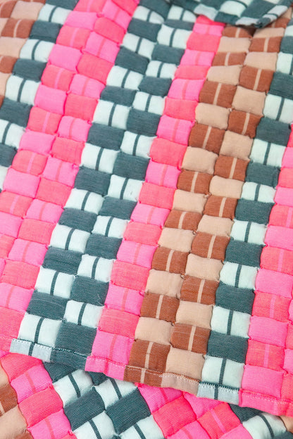 Quilted Sujani Throw Blanket - Multi