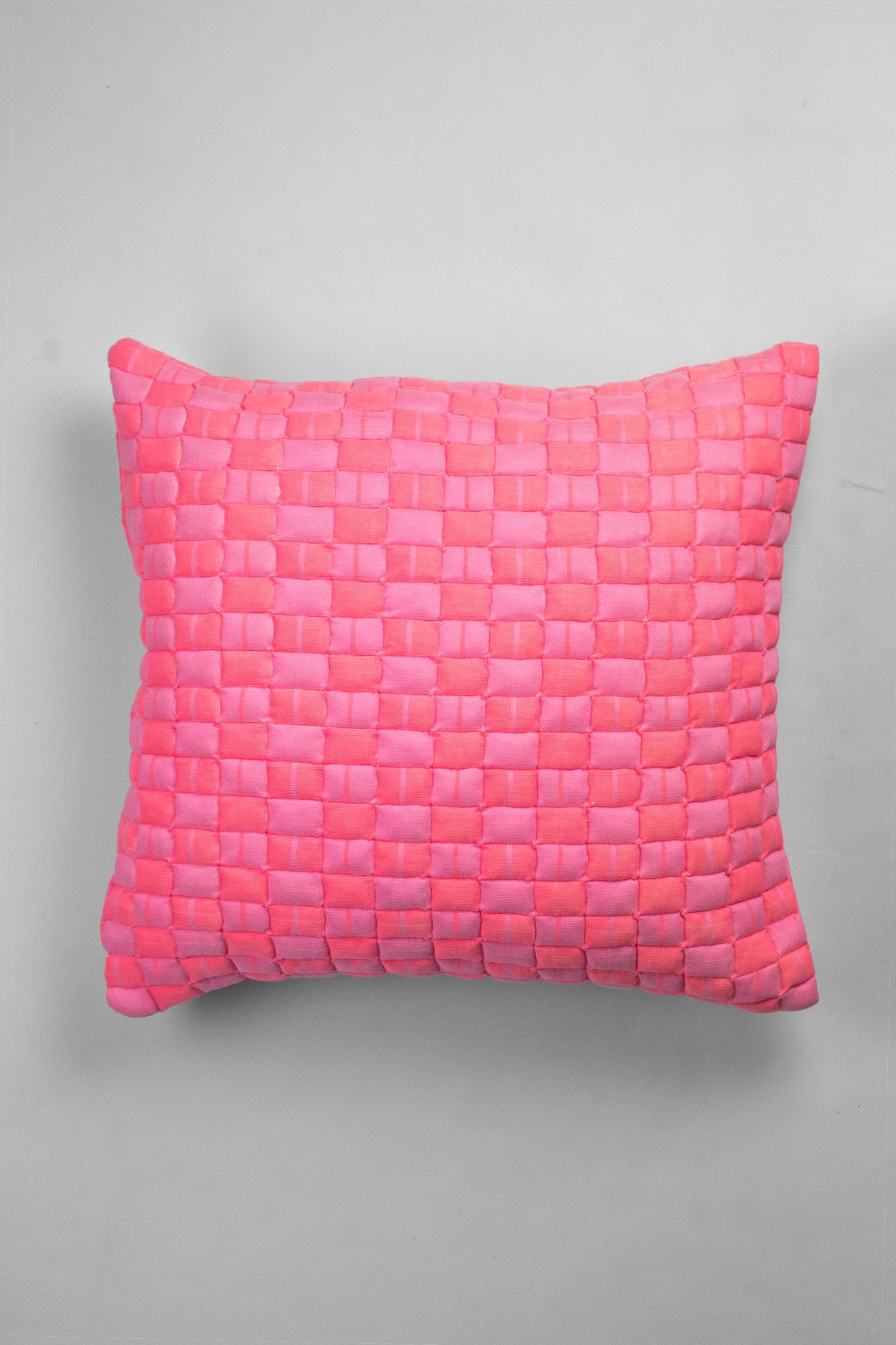 Sujani Quilted Pillow - Neon Pink
