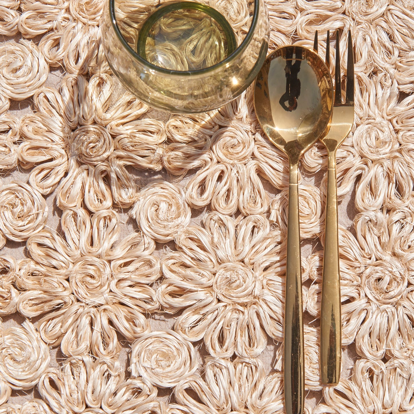 Fleur Woven Abaca Placemats, Set of 2