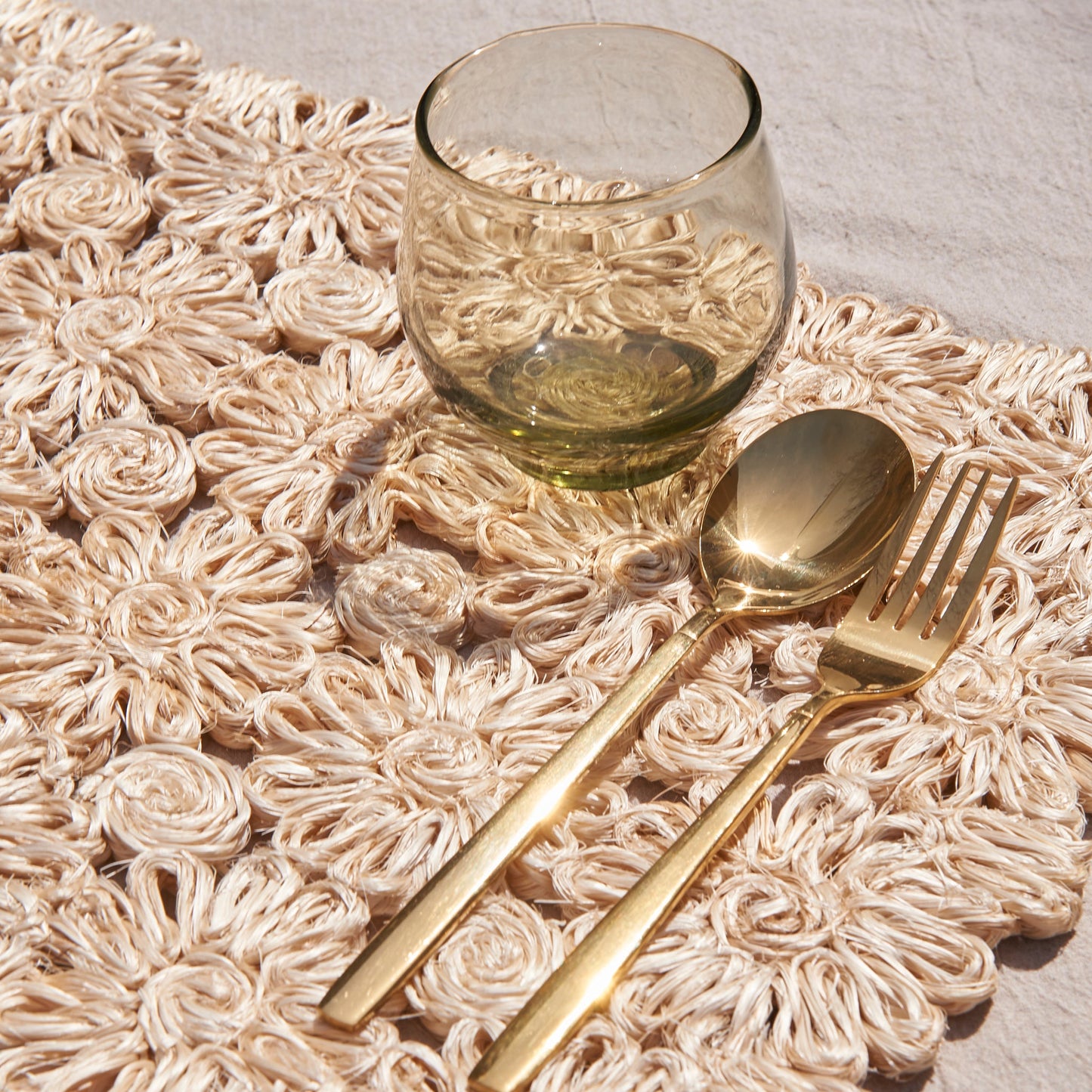 Fleur Woven Abaca Placemats, Set of 2