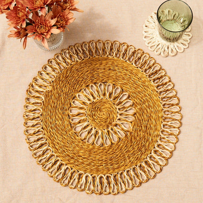 Araw Woven Abaca Placemats, Set of 2