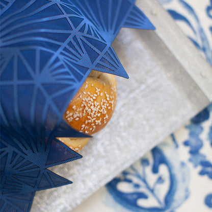 Challah Cover Magen David Blue