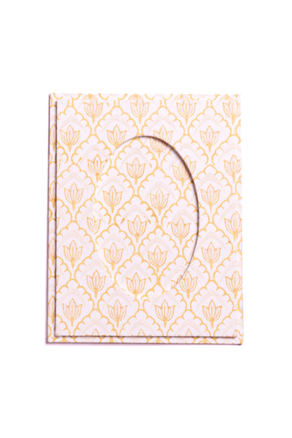 Blockprint Tulip Picture Frame in Desert Sand, 4x6