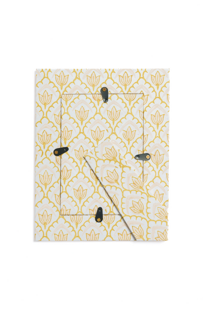 Blockprint Tulip Picture Frame in Desert Sand, 4x6