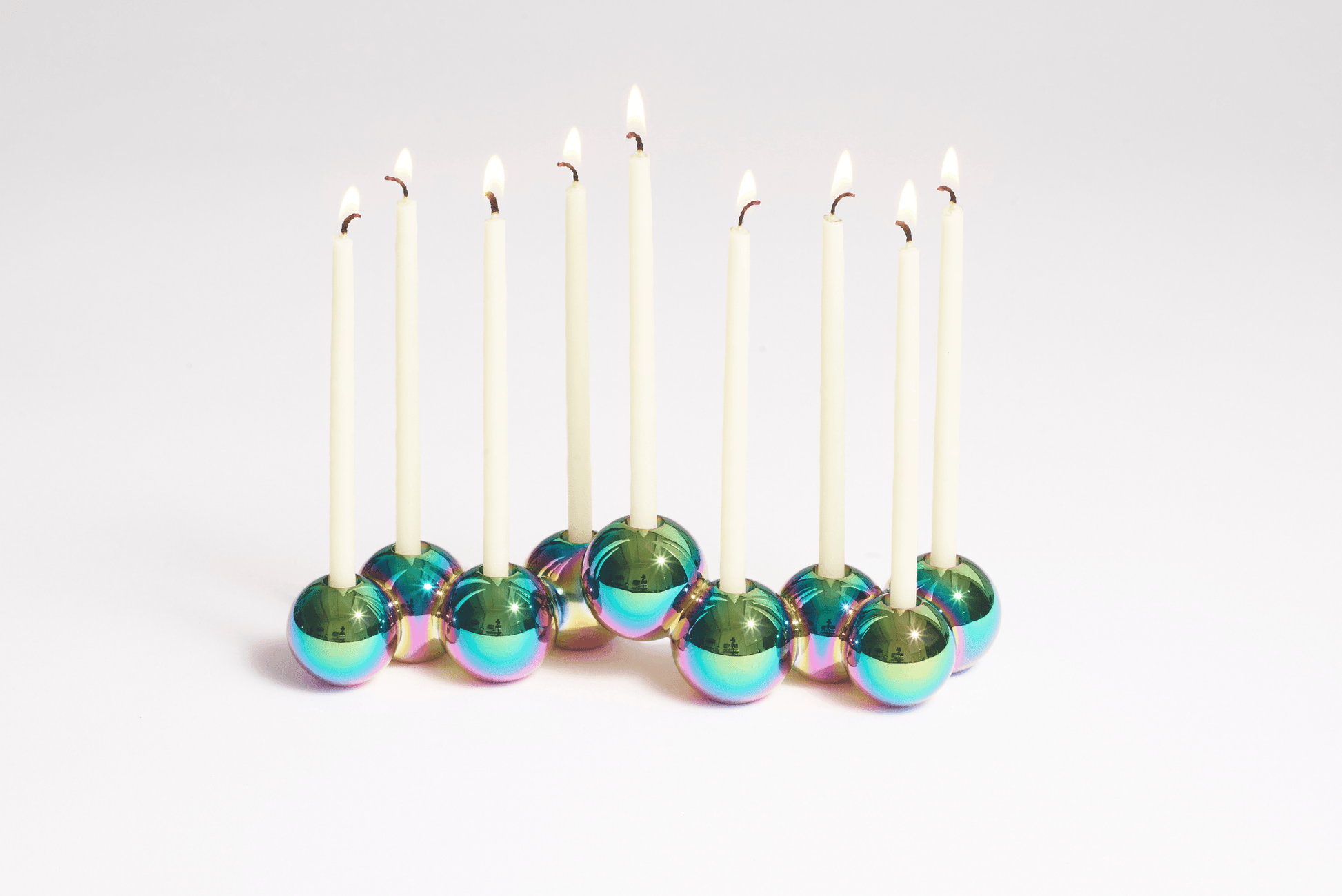 Bubble Menorah (Aluminum) - Shop Tchotchke