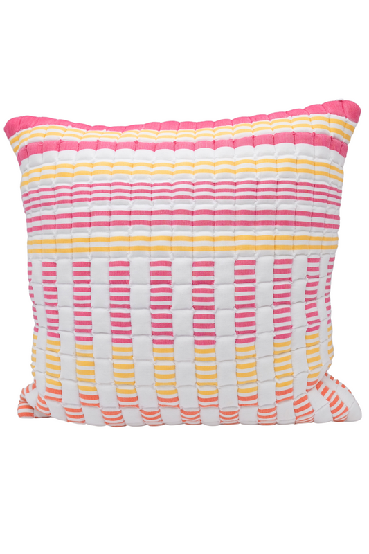 Sunset Sujani Puff Pillow