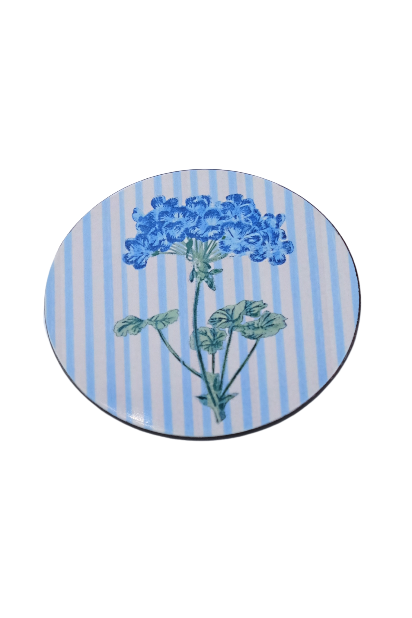Blue Hydrangea Lacquerware Coasters, Set of 4