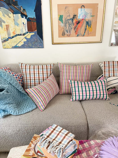 Valentina Rainbow Stripe Pillows