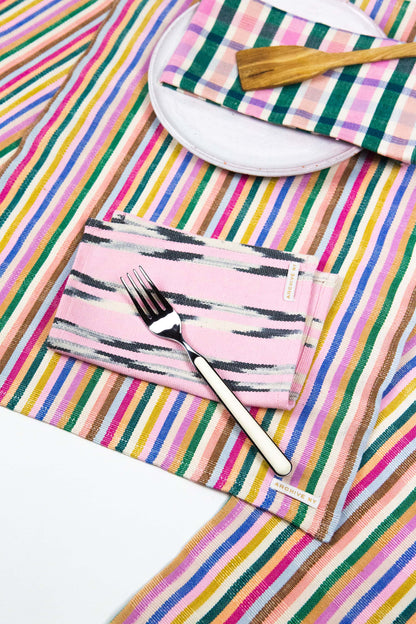 Xela Light Pink Jaspe Cocktail Napkins Set of 4