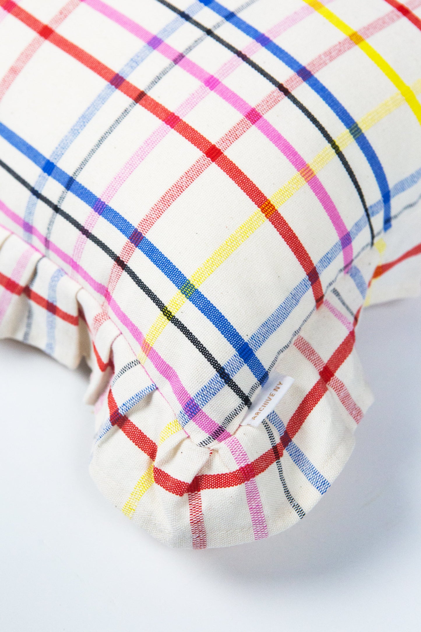 Vera Plaid Ruffle Pillows