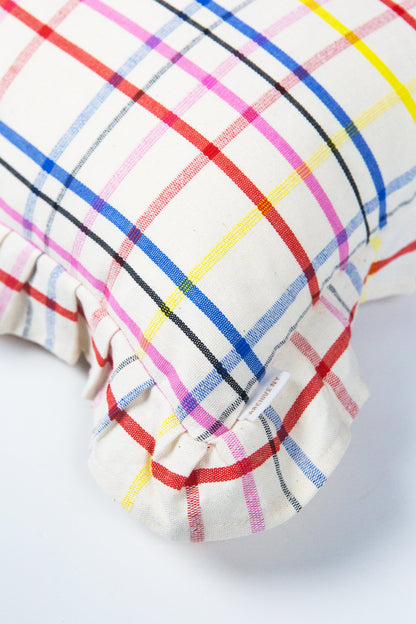 Vera Plaid Ruffle Pillows