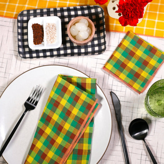 Table for 4 Bundle: Heatwave Cloth Napkins