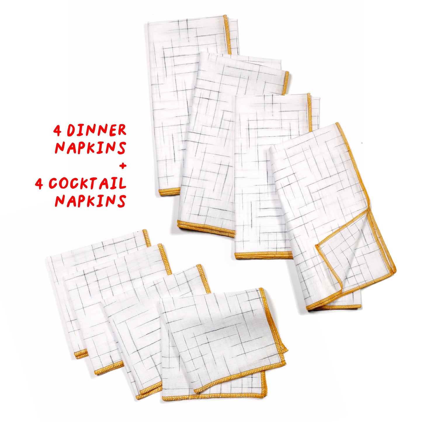 Table for 4 Bundle: Summer School Cloth Napkins