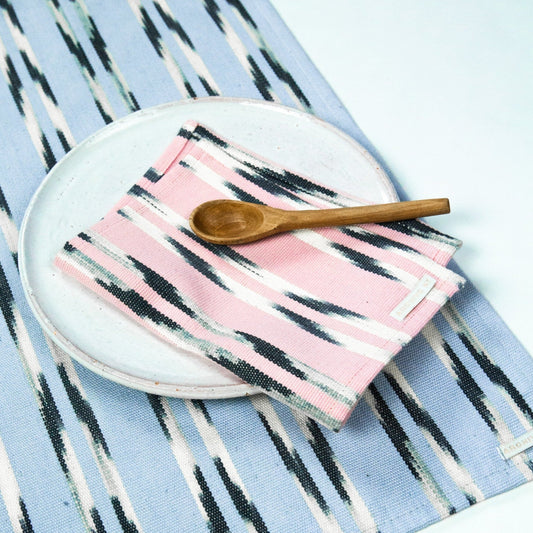 Xela Light Pink Jaspe Cocktail Napkins Set of 4