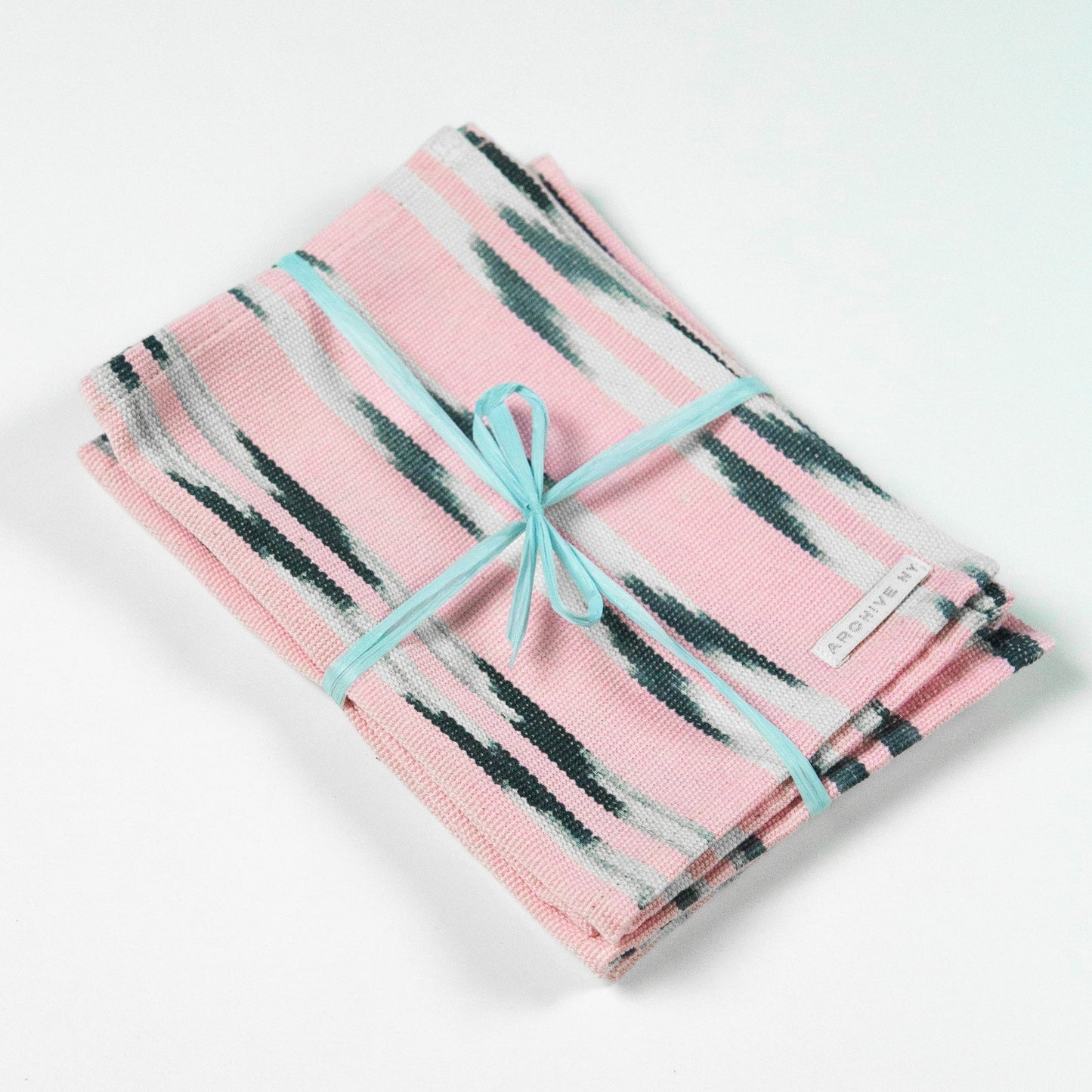 Xela Light Pink Jaspe Cocktail Napkins Set of 4