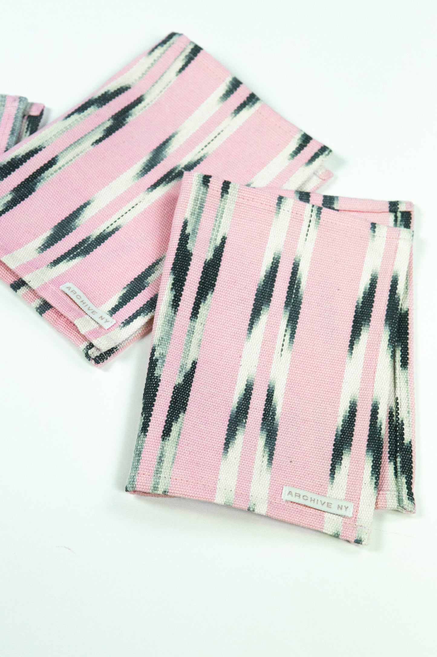 Xela Light Pink Jaspe Cocktail Napkins Set of 4