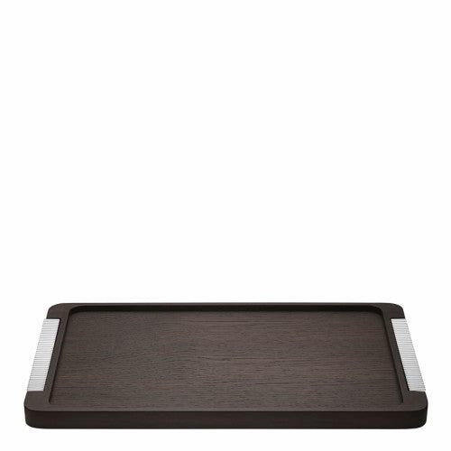 BERNADOTTE TRAY WOOD & STAINLESS STEEL