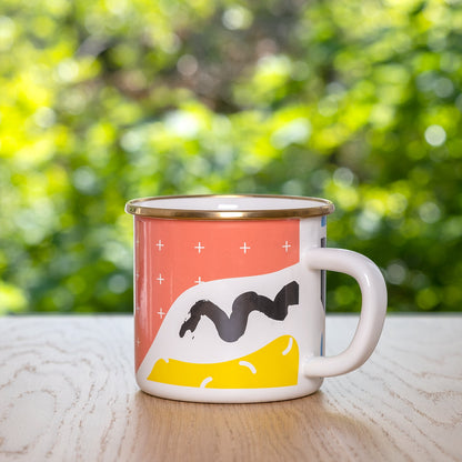 Flashback Large Enamel Mug