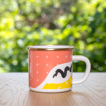 Flashback Large Enamel Mug