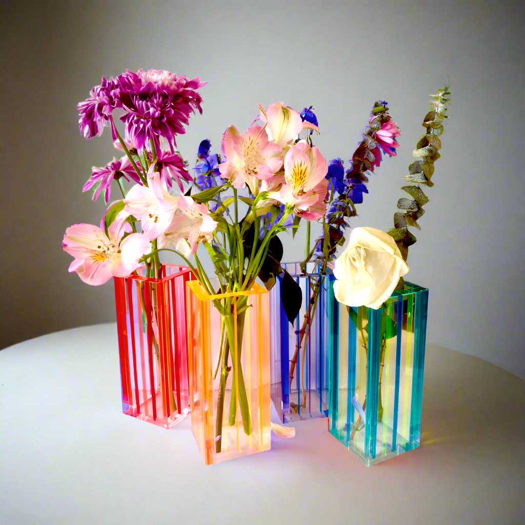 Canetti Colorful Bouquet Vase in Orange/Red