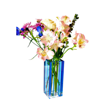 Canetti Colorful Bouquet Vase in Purple/Blue