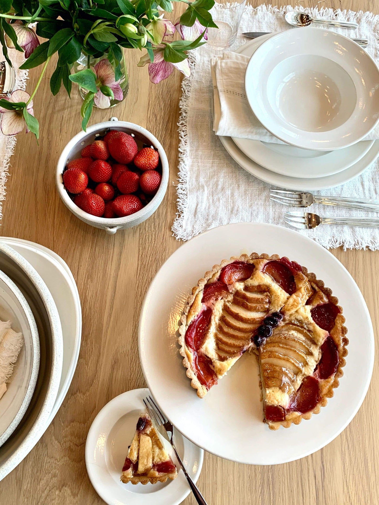 Classical Porcelain Dinner Plate by John Julian