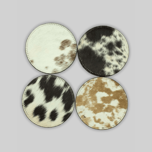 Cowhide Coasters Set of 4 - RES IPSA