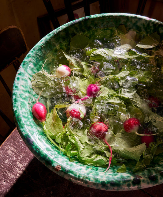 Green Splatterware Mixing Bowl