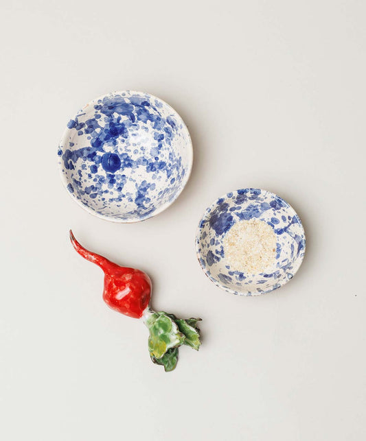 Oil & Salt Dish - Il Buco Vita / color~Blue Splatter