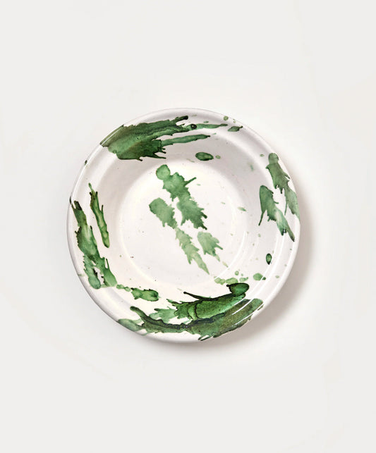 Green Splatterware Pasta Dish