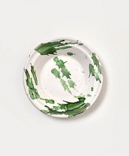 Green Splatterware Pasta Dish