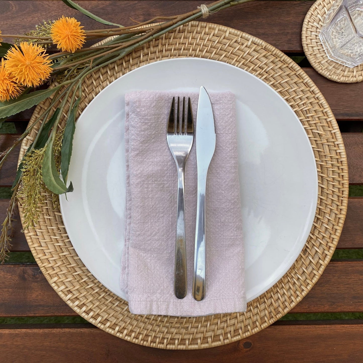 Laguna Woven Rattan Placemats, Set of 2