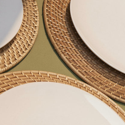 Laguna Woven Rattan Placemats, Set of 2