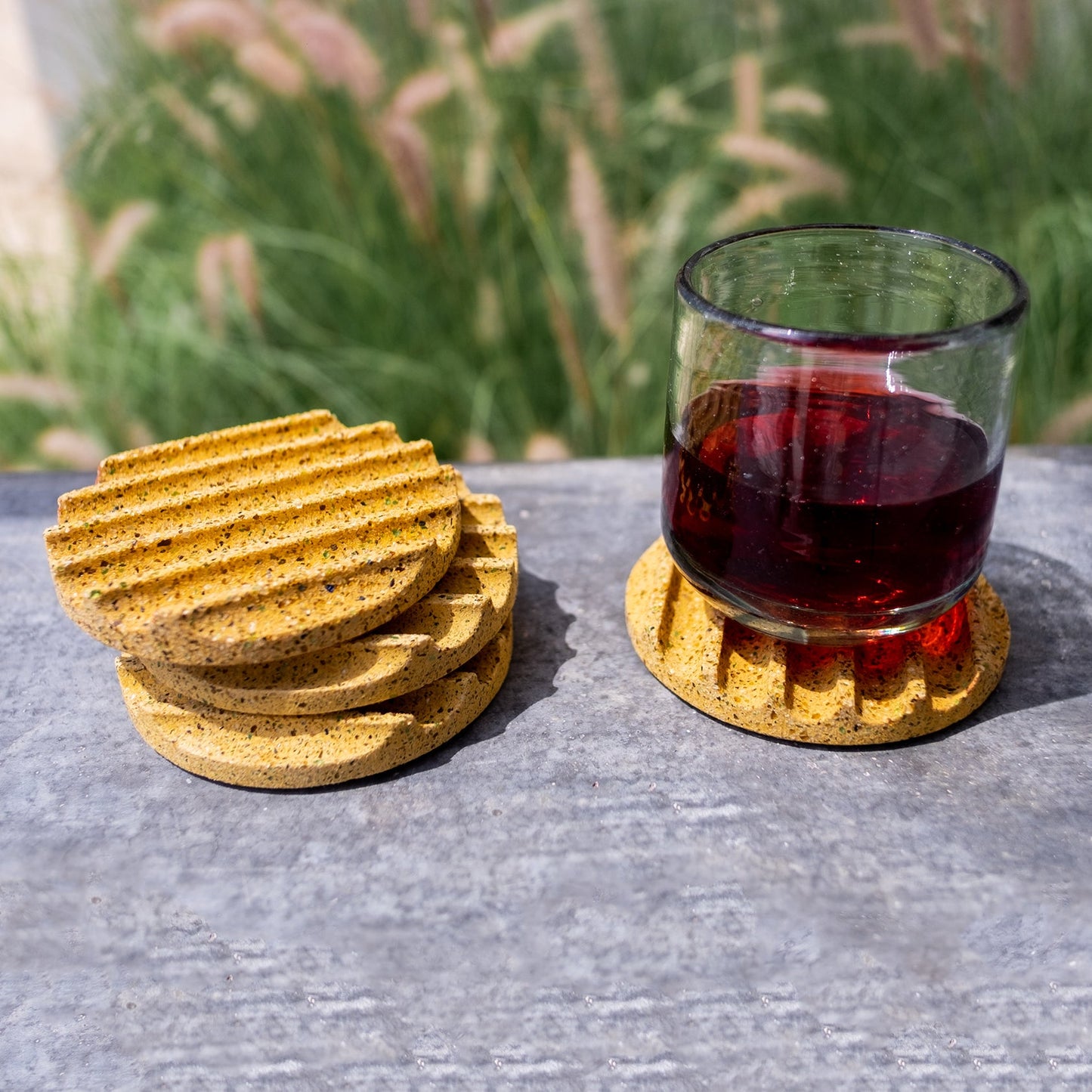 Coaster Set | Marigold Terrazzo - pretti.cool