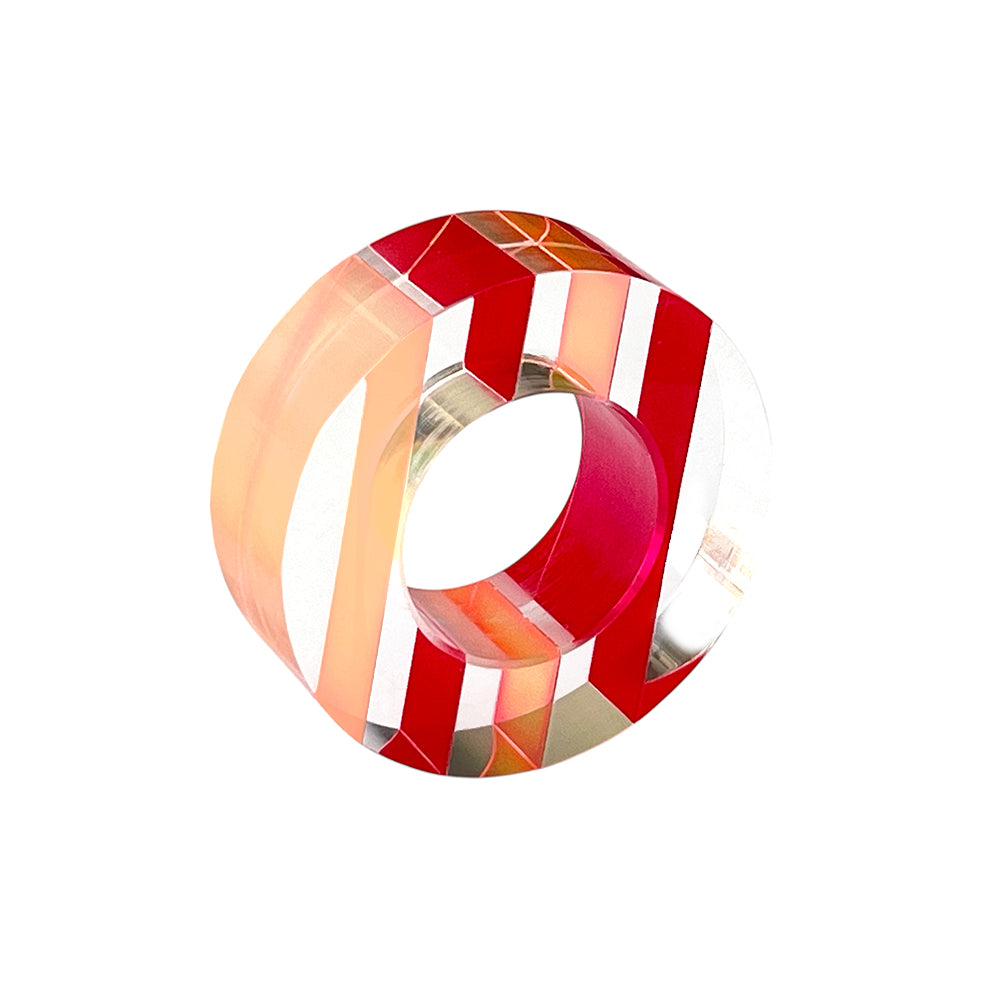 Colorful Round Acrylic Napkin Rings - Set of 4