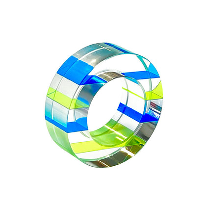 Colorful Round Acrylic Napkin Rings - Set of 4