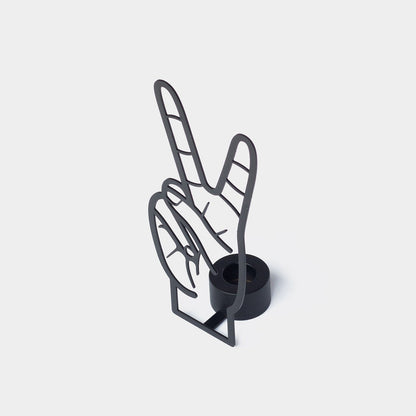 CandleHand Taper Candle Holder - Peace